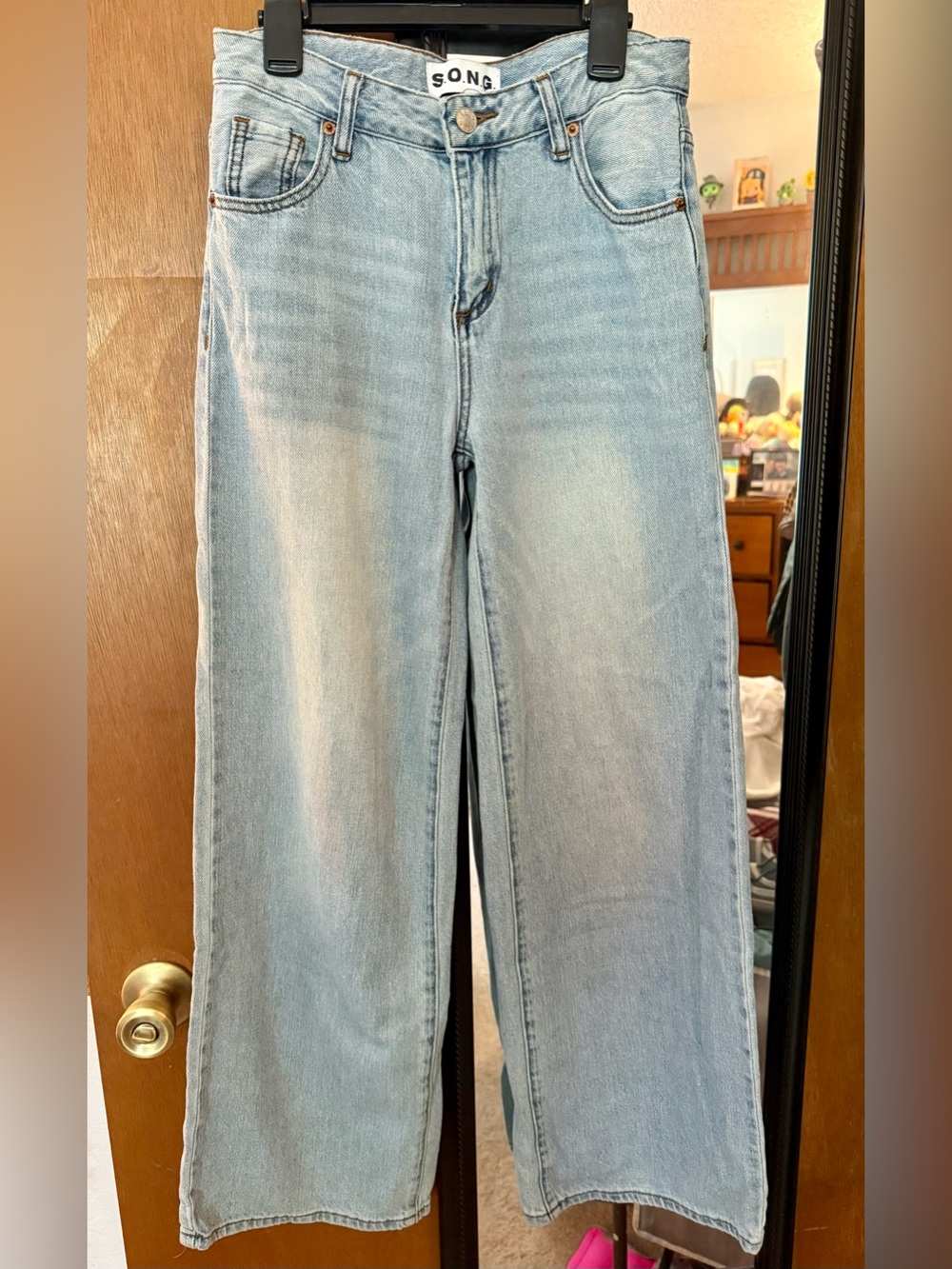 Women’s Light Blue Boyfriend Jeans - Relaxed Fit